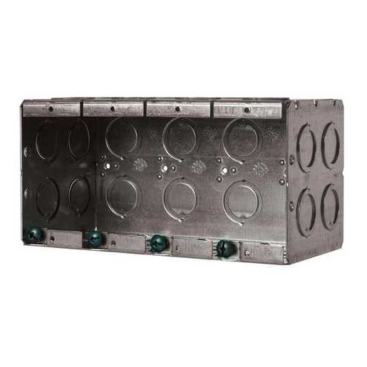 Mounting Box for New Construction - 4 Gang, Deep