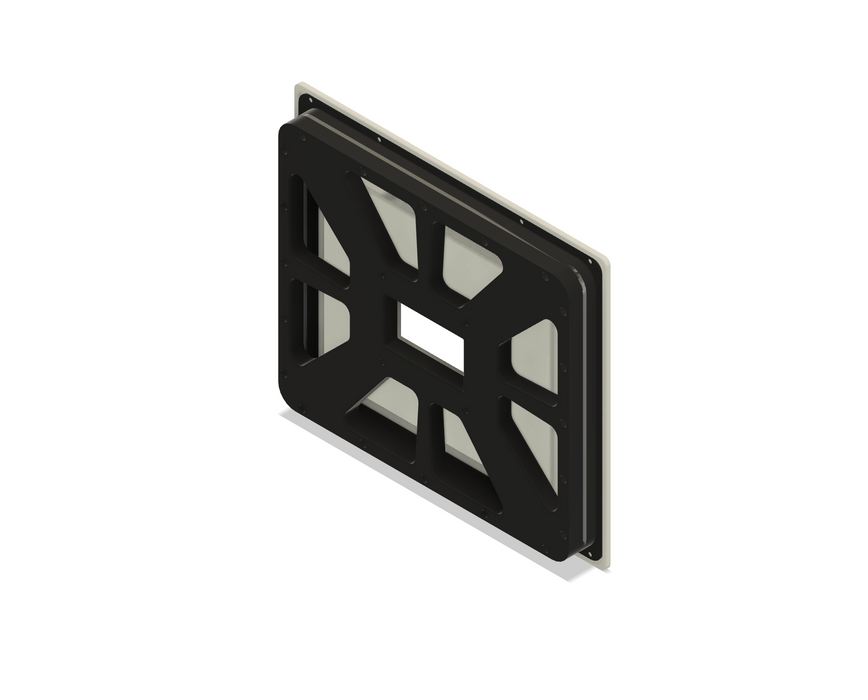 Touch Panel Hole Adapter for a Crestron 12L to TSW-10xx Conversion Kit